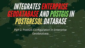 Integrating SDE Enterprise Geodatabase and PostGIS under Same Database Part 2 PostGIS Configuration