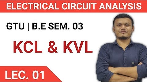 Electrical circuit analysis | GTU B.E Sem. 03| LEC.01 #ECA #transientacademy