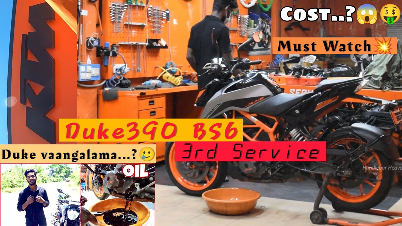 3RD Servicing Of My Bike ️Duke390 BS6 KTM Show Room Cost..?😱 YouTube