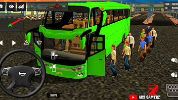 euro coach bus simulator 💥 || indonesia bus simulator part-8 #bus #game #simulator #aksgamerz