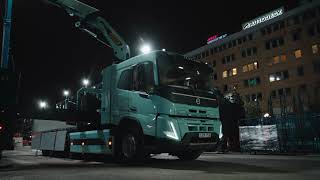 Volvo Trucks – Volvo Fmx Electric Crane With Flatbed. A Closer Look.