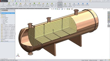 Solidworks tutorial | Sketch Heat Exchanger in Solidworks