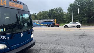 MTA New York City Bus: 2022 New Flyer XD40 Xcelsior #7870 On The Q14 @ Woodhaven Blvd & Hoffman Dr