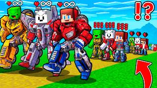 JJ and Mikey and Caerrie : TRANSFORMERS Evolution Life Cycle in Minecraft (Maizen)