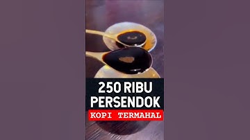 Dijual persendok, Kopi termahal asal jepang #unik #aneh #adaadaaja