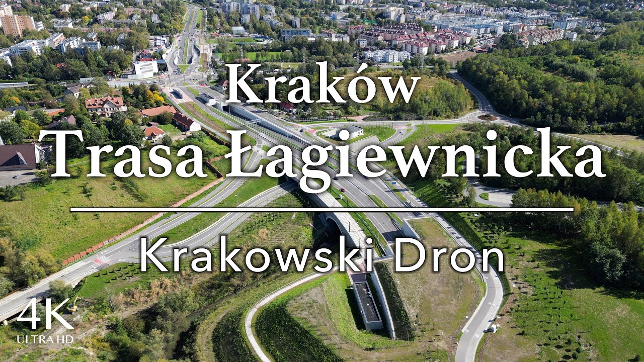 Kraków - Trasa Łagiewnicka - 4K Dron DJI mini 3 pro