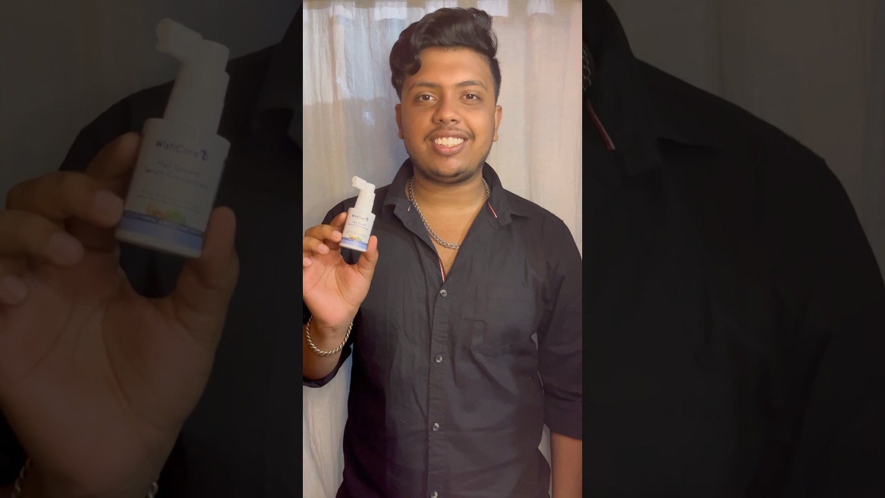 WishCare hair growth serum honest review/ Hair growth serum 1 month results 