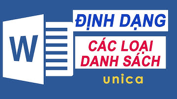 Học Word cơ bản - Định dạng các loại danh sách trong Word 2016