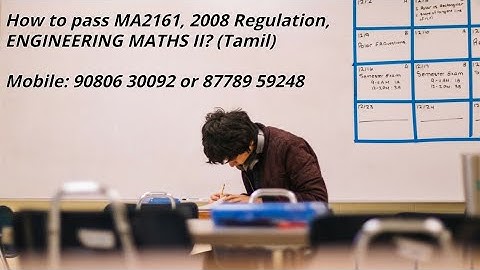 How to pass Transform and partial differential equation (TPDE) or Mathematics III , MA6351 , R2013