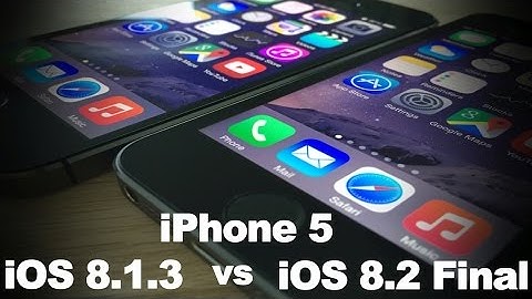iOS 8.2 Final Release vs. iOS 8.1.3 on iPhone 5