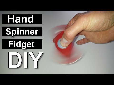 DIY Handkreisel / Fidget Hand Spinner ohne Kugellager selber machen / bauen - Anleitung
