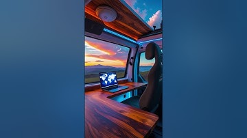 Futuristic Digital Nomad Van for Workspace  | Youtube Short