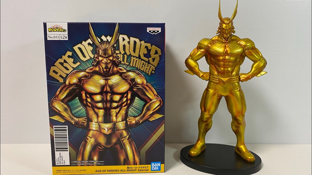 僕のヒーローアカデミア AGE OF HEROES ALL MIGHT Sp MY HERO ACADEMIA ALL MIGHT AGE OF HEROES Special Figure | Unboxing