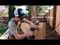 How to build a cedar garden fence