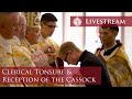 Pontifical mass with clerical tonsure  reception of cassock   purification of the bvm  2224