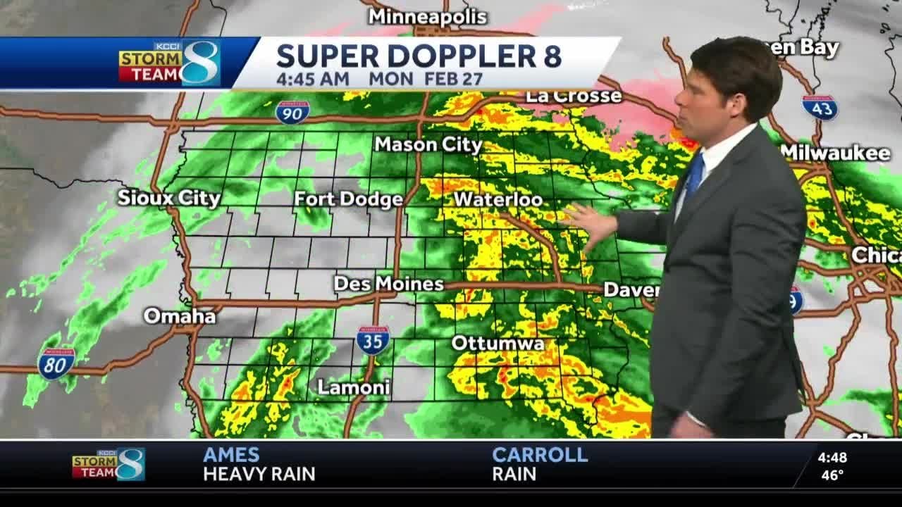 Soggy start to Monday, temperatures in the 40s - YouTube