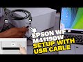 How To Connect Epson WF- M4119DW To Computer PC Using a USB Cable.