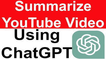 Summarize YouTube Video using ChatGPT