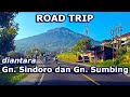 Perjalanan Naik Mobil Di Temanggung Dengan View Gunung Sindoro dan Sumbing | Road Trip