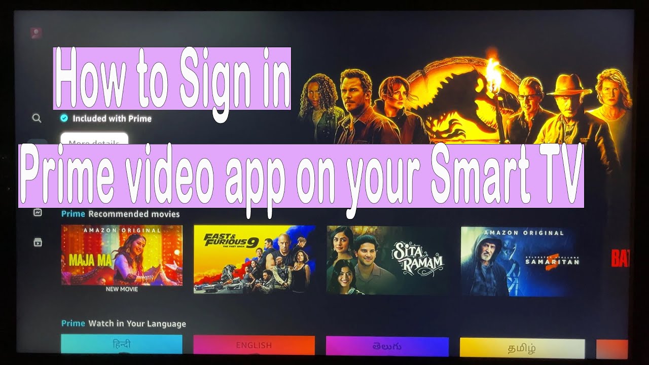 How to Connect Amazon Prime Video Account from Smart TV