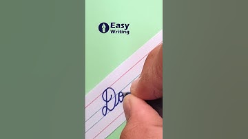 Dove - How to write Dove in English cursive writing | cursive handwriting practice #shorts