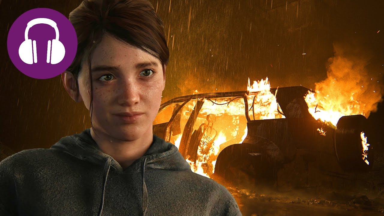 Falling Asleep With ELLIE 💤 10 Hours LAST OF US Black Screen Ambience & RAIN SOUNDS