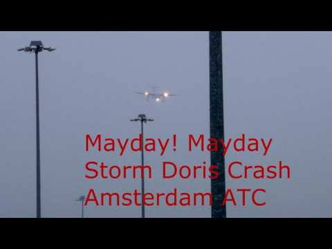 Emergency Landing Flybe Crash Amsterdam Airport ATC Pilot Audio