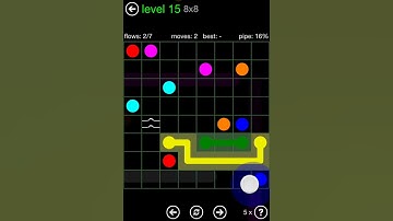 Flow Free Bridges Classic Pack 8x8 Level 15 Walkthrough