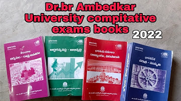 Dr .br. ambedkar University compitative exams books 2022