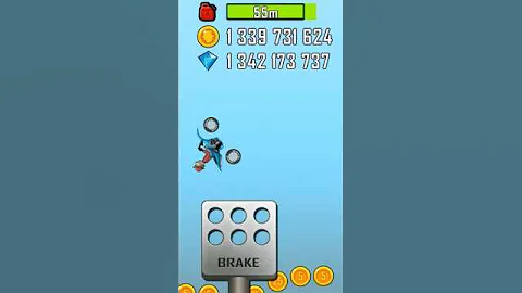 Bike turns into Helicopter 🚁😁#gaming #hillclimbracing #shorts #phonk