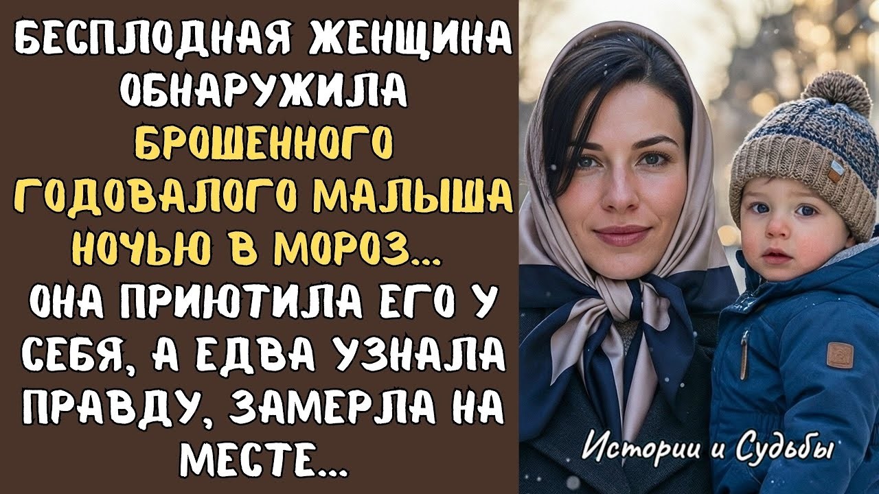 Бесплодная женщина обнаружила БРОШЕННОГО годовалого малыша ночью в мороз... Она приютила его у себя