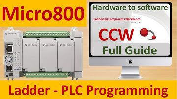 Micro800 PLC Alarm Logic Programming in CCW using basic Instructions | NO & NC Contact & coil -Hindi