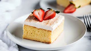 Cake Tres Leches- Spanish Tres Leches Cake (Torta De Tres Leches)