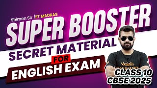 Super Booster Secret Material for English Exam | Class 10 | CBSE 2025 🔥Shimon Sir