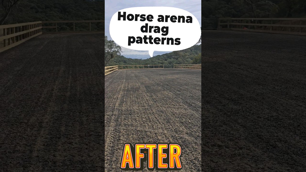 Horse arena drag patterns