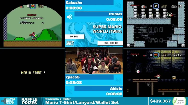 Super Mario World 96 Exits by Various Runners in 1:24:50 - Awesome Games Done Quick 2016 - Part 87