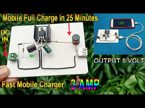 Fast Mobile Charger // How To Make Mobile Charger Input Avobe 7V // Mobile Charger Kaise Banaye