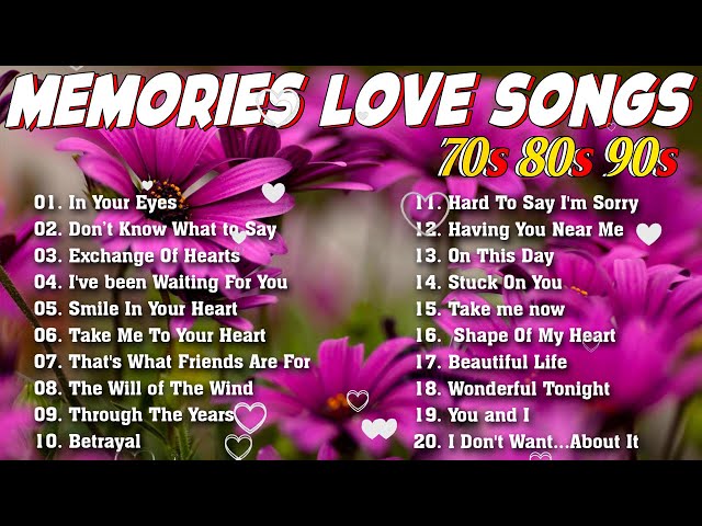 English Romantic Songs Collection 2024 - Greatest  Love Songs 70s 80s 90s-  Romatic Love Songs class=