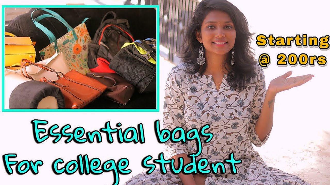 Essential bag for college students hostellers top 10 bags 200 rs
