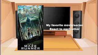 My favorite movie/series react to each other|| 3/4|| #themazerunner #newtmas