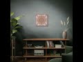 Geometric Canvas Art | Terracotta Rose Earth Tones | Art Deco #interiordesign #homedecor #animation