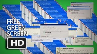 Free Green Screen - Windows XP Error Blue Screen