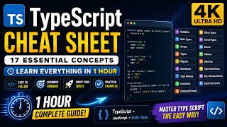 TypeScript Cheat Sheet | 17 Essential TypeScript Concepts Every Developer Should Know