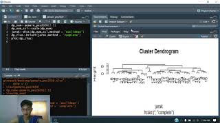 Membuat Dendogram Rstudio (cuman 7 baris)