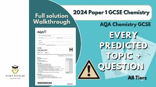 2024 Chemistry Paper 1 GCSE (AQA) - Predicted paper walkthrough | Single + Combined Science (Higher)