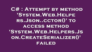 C# : Attempt by method 