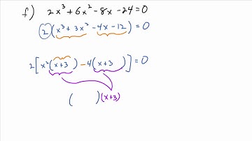 Video 5.8.3: Solving an Equation Using Factoring by Grouping