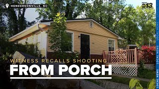 Hendersonville shooting witness recalls events from his porch, home left damaged by WLOS News 13 345 views 8 days ago 1 minute, 50 seconds