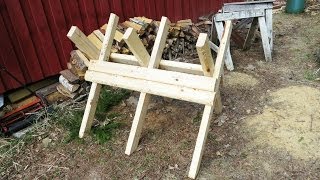 How to easily build a sturdy and folding sawbuck for less than 20 € or $. Takes about 1-2 hours to complete. Sizes and measures in 