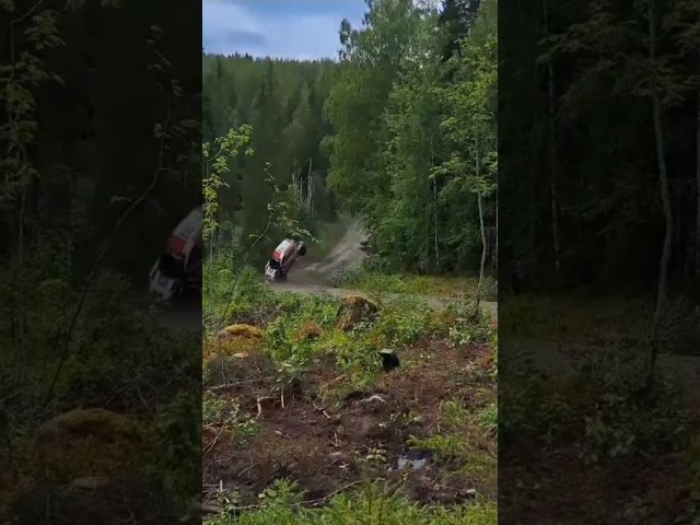 Crash, Kalle Rovanperä in Rally Finland 2023 class=